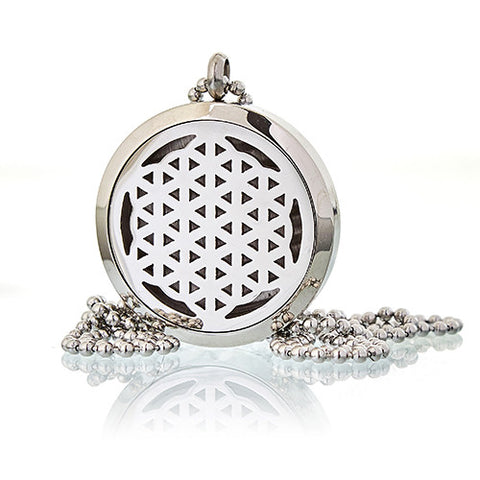 Aromatherapy Diffuser Locket - Flower of Life